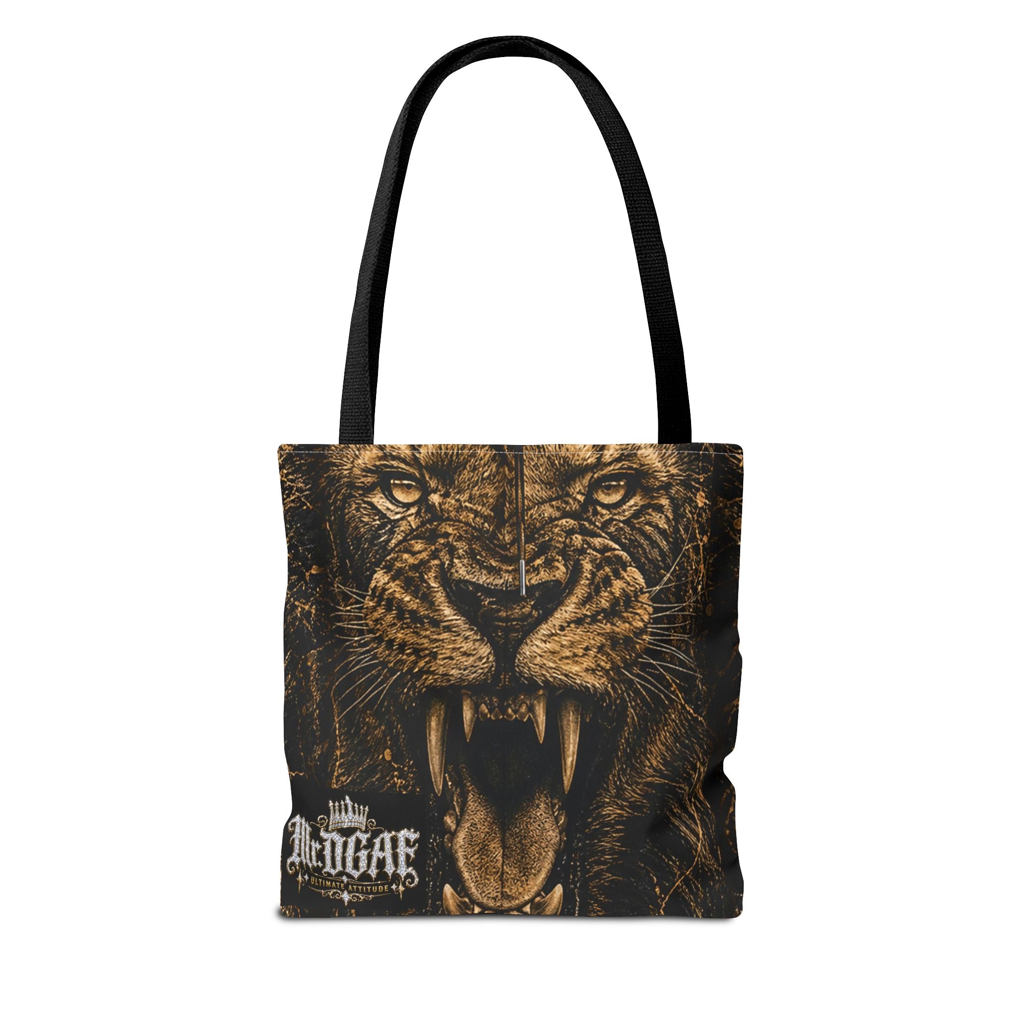 Roaring Lion Tote Bag – Vintage Fierce Animal Print Everyday Tote - mrdgaf.shop