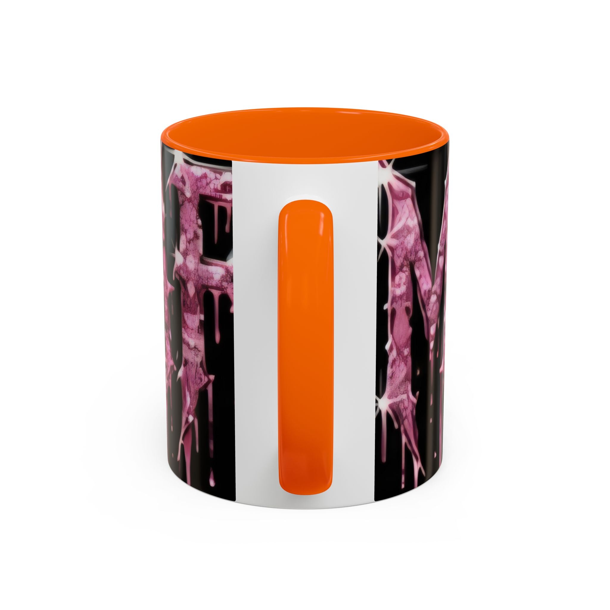 Dripping Pink Glitter Gothic Mug — Accent Coffee Cup (11/15oz) - mrdgaf.shop