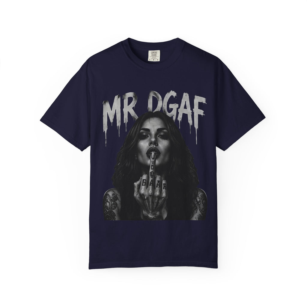 Mr DGAF Graphic T-Shirt — Edgy Middle Finger Streetwear Tee - mrdgaf.shop
