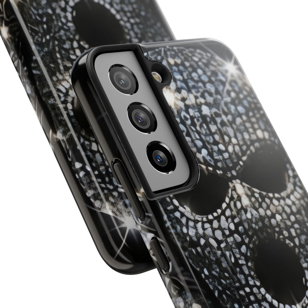 Skull Rhinestone Tough Phone Case — "Outlaw" Ultimate Attitude - mrdgaf.shop