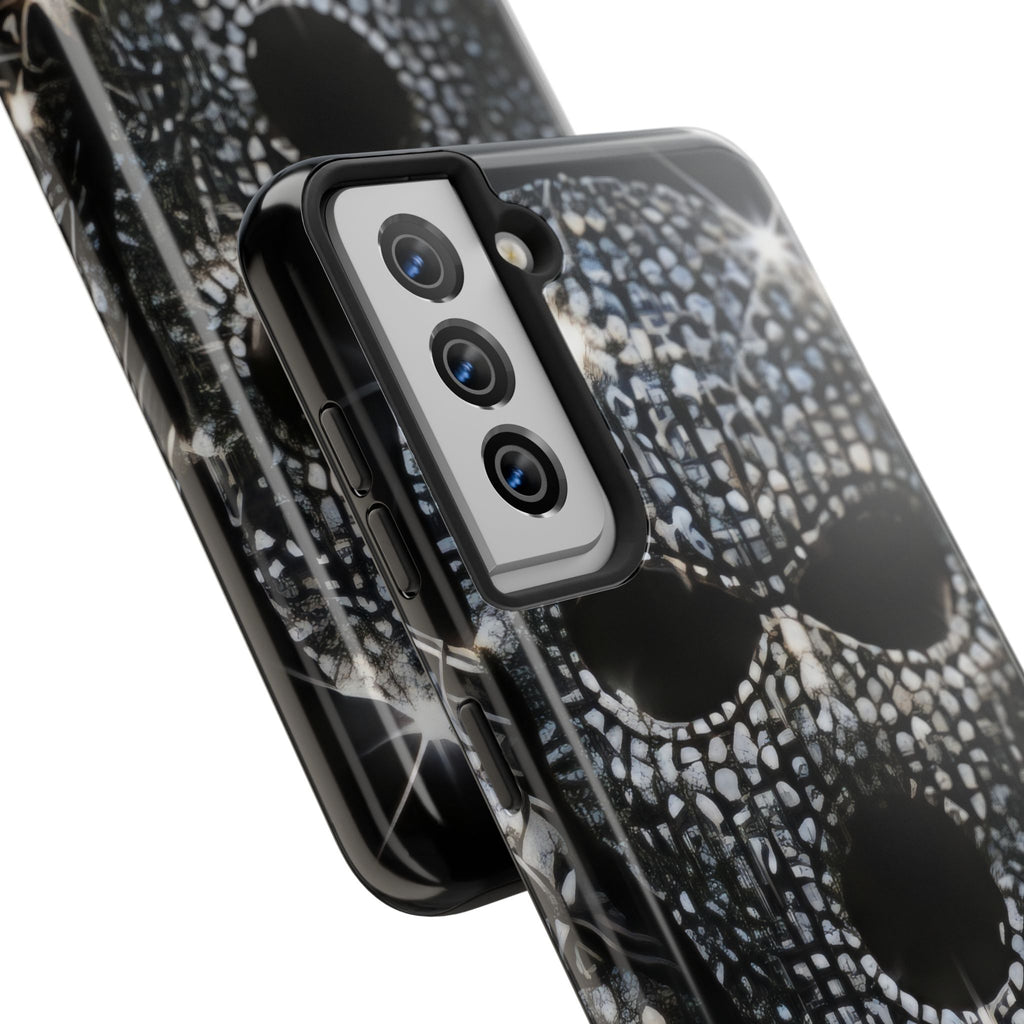 Skull Rhinestone Tough Phone Case — "Outlaw" Ultimate Attitude - mrdgaf.shop