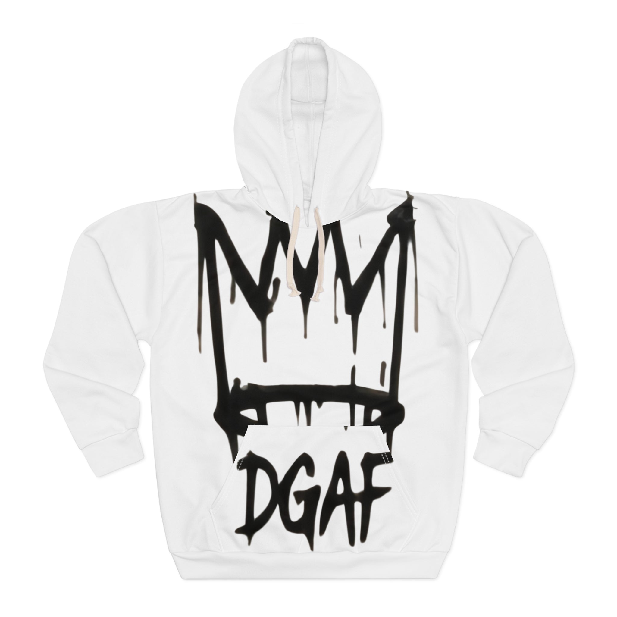 DGAF Streetwear Hoodie — 'Mr DGAF' Graffiti Chipmunk All-Over Print Pullover