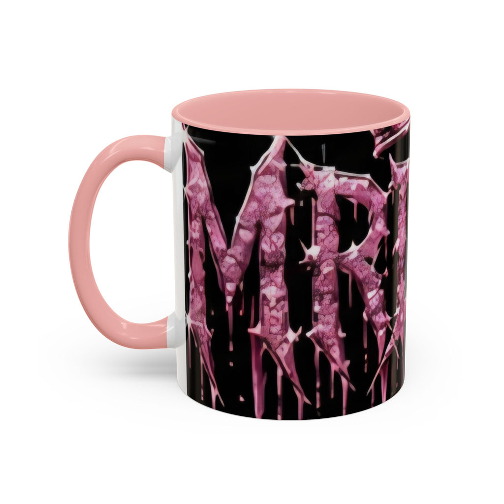 Dripping Pink Glitter Gothic Mug — Accent Coffee Cup (11/15oz) - mrdgaf.shop