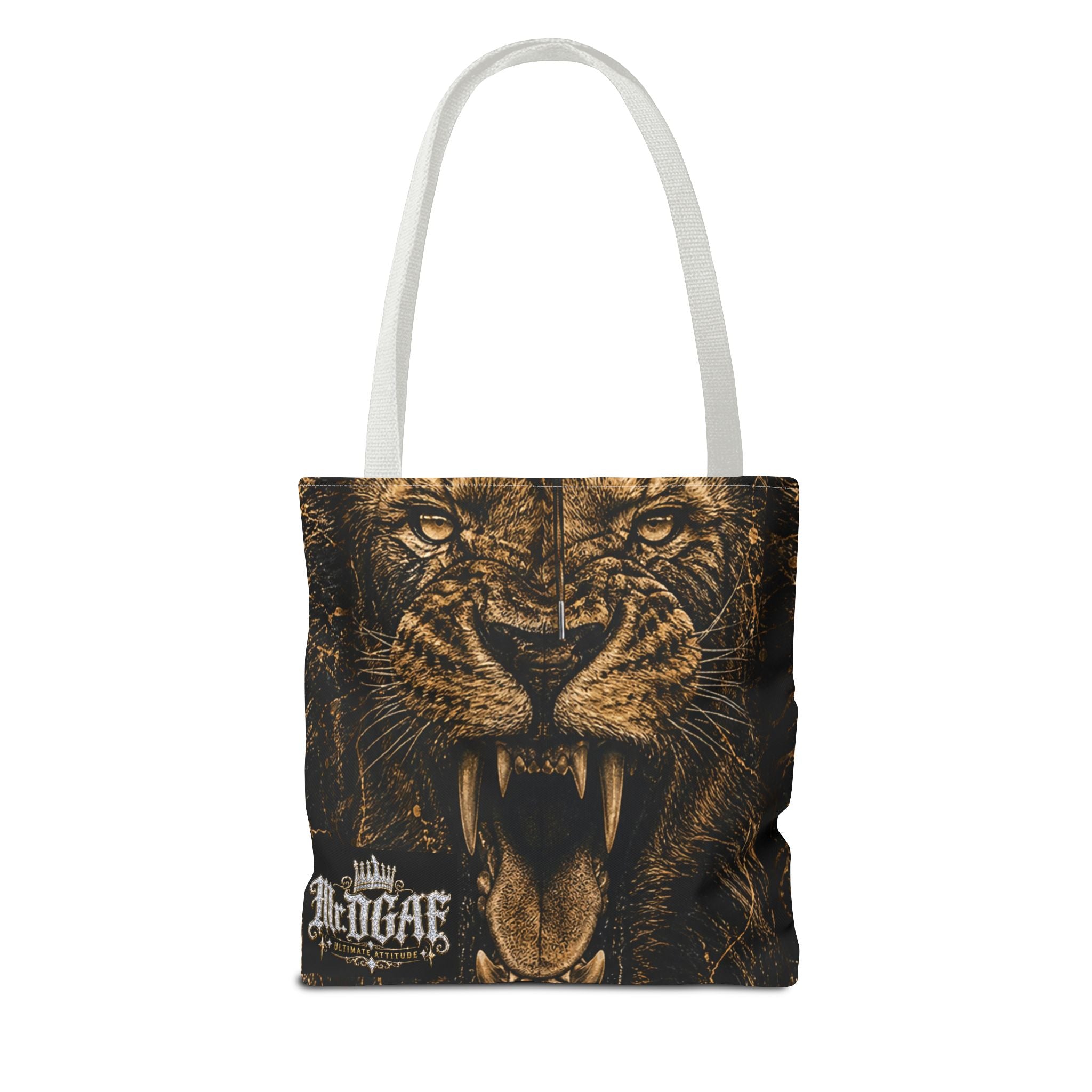 Roaring Lion Tote Bag – Vintage Fierce Animal Print Everyday Tote - mrdgaf.shop