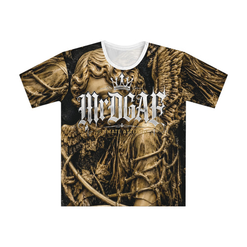 Angel Statue Graphic Tee — Vintage Gothic All-Over Print Shirt - mrdgaf.shop