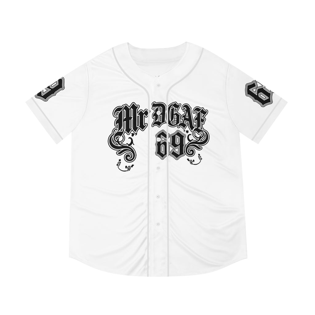MrDGAF 69 Baseball Jersey — Vintage Gothic Numbered Men’s Sports Tee - mrdgaf.shop