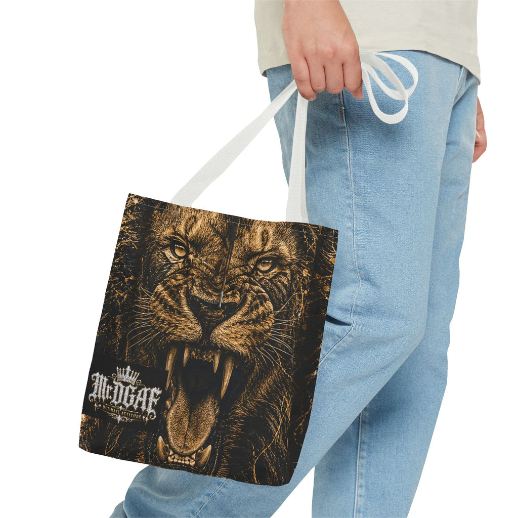 Roaring Lion Tote Bag – Vintage Fierce Animal Print Everyday Tote - mrdgaf.shop