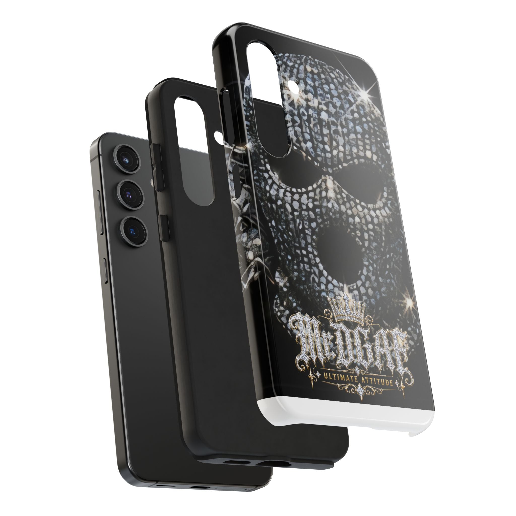 Skull Rhinestone Tough Phone Case — "Outlaw" Ultimate Attitude - mrdgaf.shop