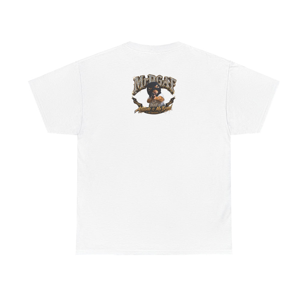 IDGAF Never Will Tee — Bold Rhinestone Text Graphic T‑Shirt