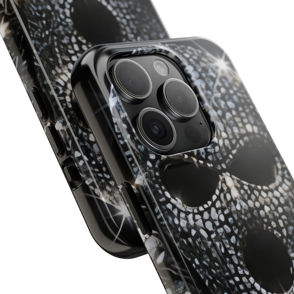 Skull Rhinestone Tough Phone Case — "Outlaw" Ultimate Attitude - mrdgaf.shop
