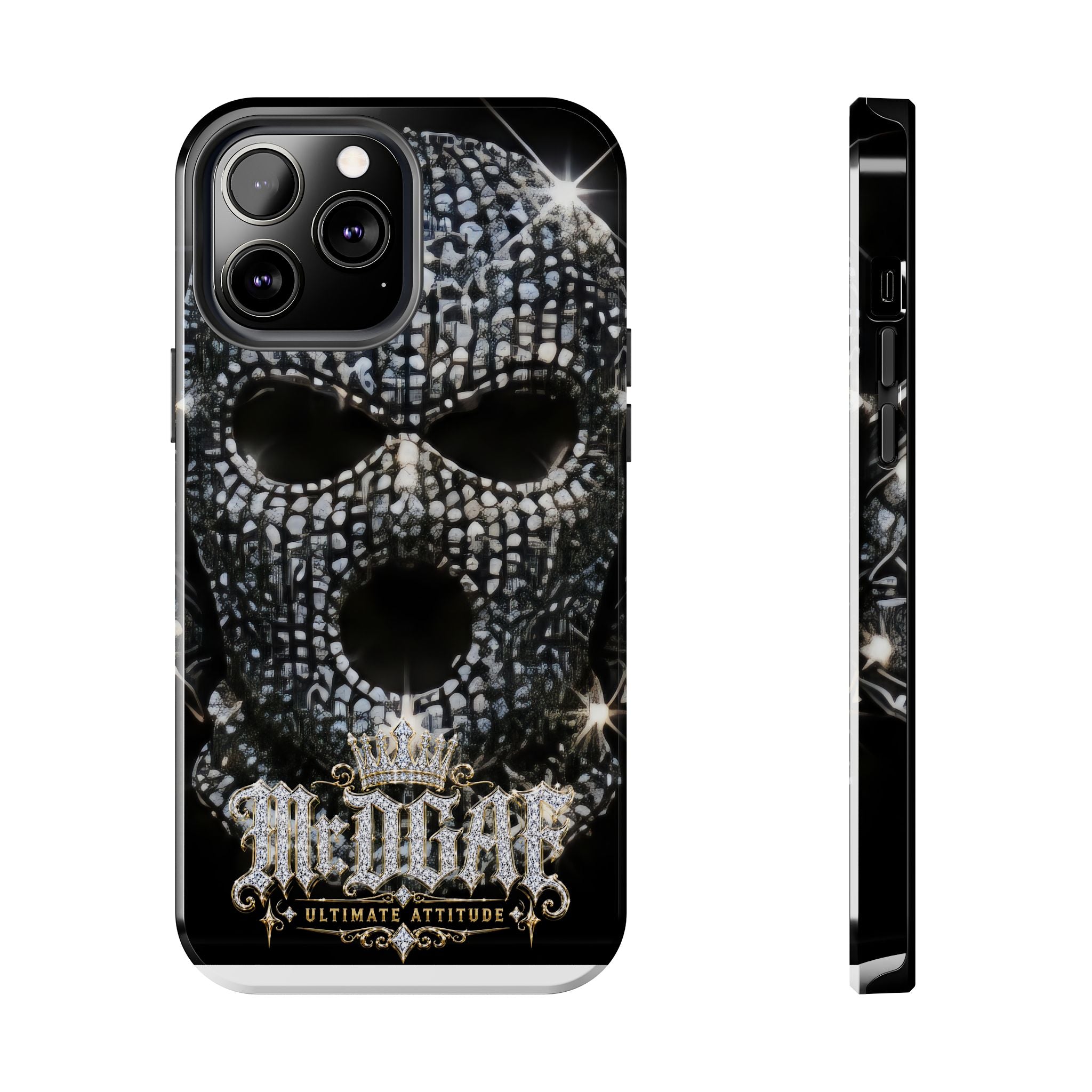 Skull Rhinestone Tough Phone Case — "Outlaw" Ultimate Attitude - mrdgaf.shop