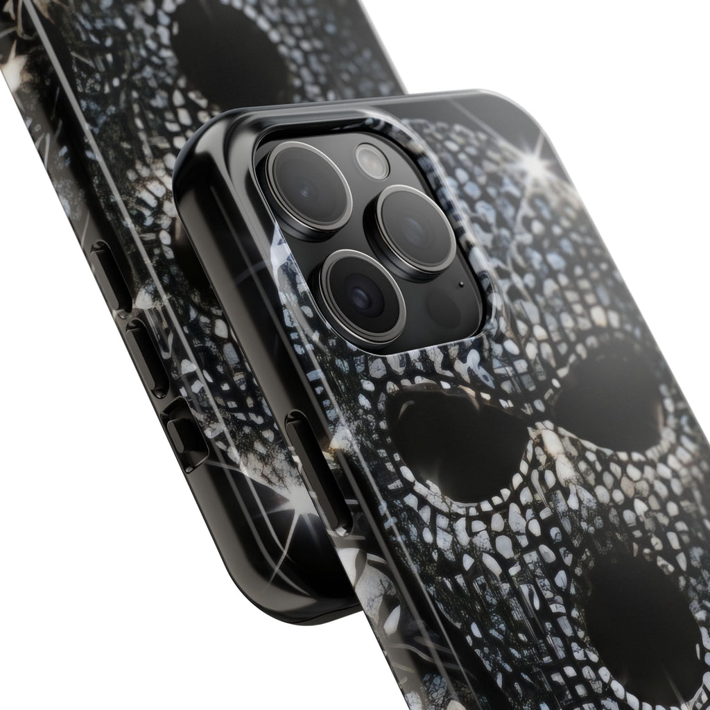 Skull Rhinestone Tough Phone Case — "Outlaw" Ultimate Attitude - mrdgaf.shop