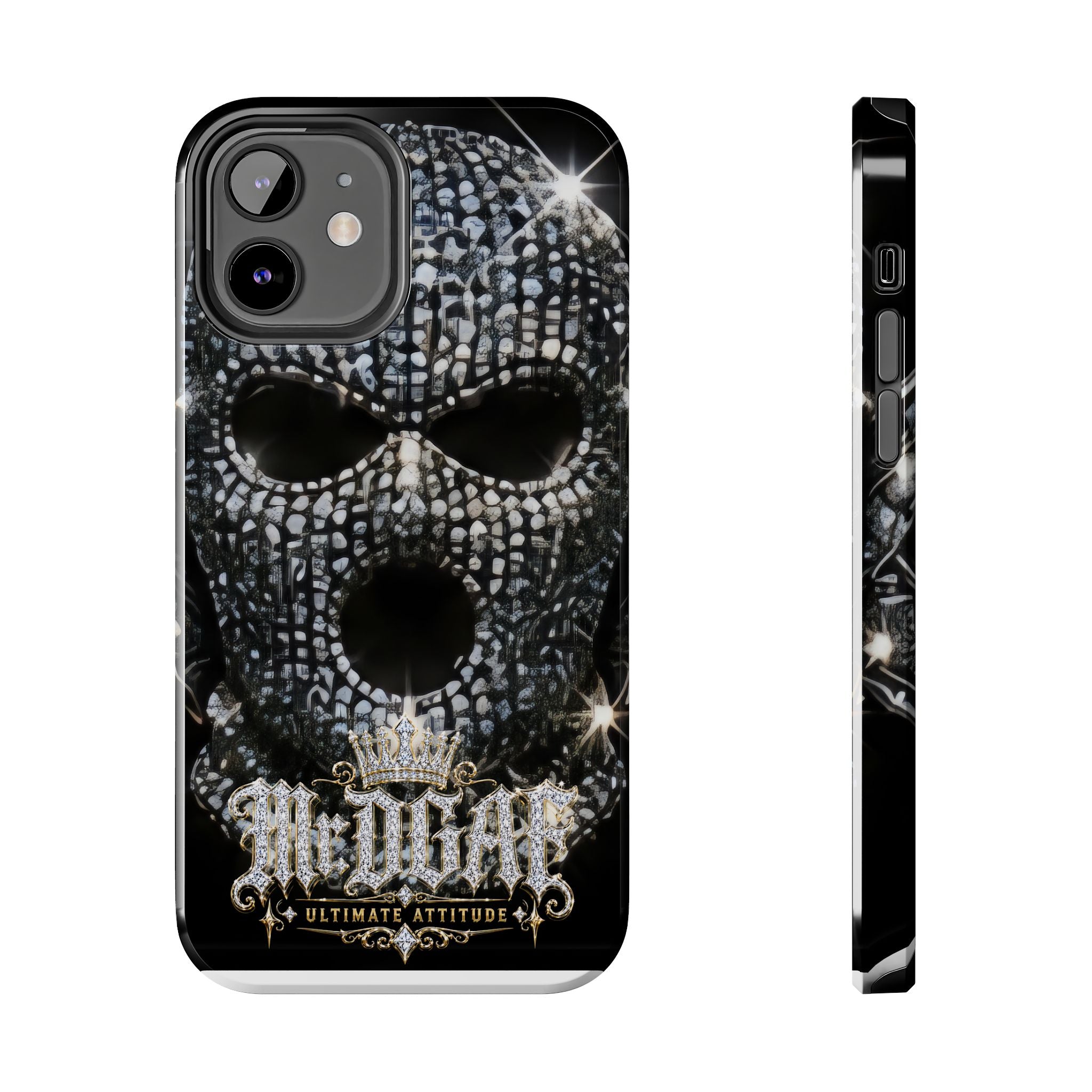 Skull Rhinestone Tough Phone Case — "Outlaw" Ultimate Attitude - mrdgaf.shop