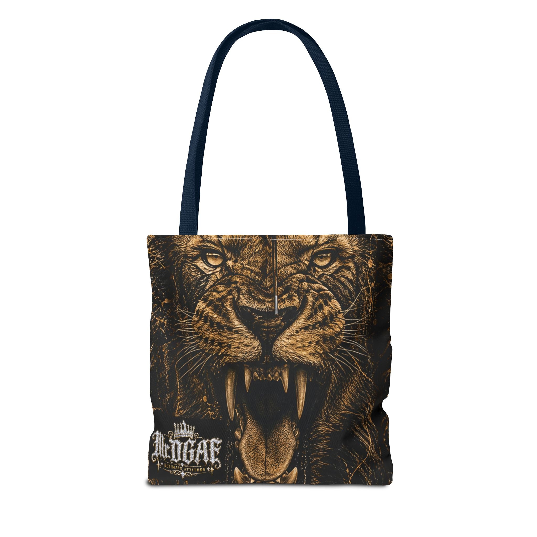 Roaring Lion Tote Bag – Vintage Fierce Animal Print Everyday Tote - mrdgaf.shop