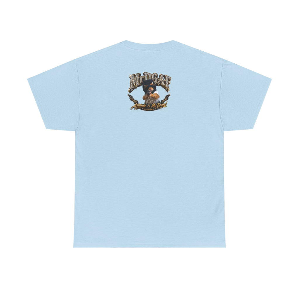 IDGAF Never Will Tee — Bold Rhinestone Text Graphic T‑Shirt