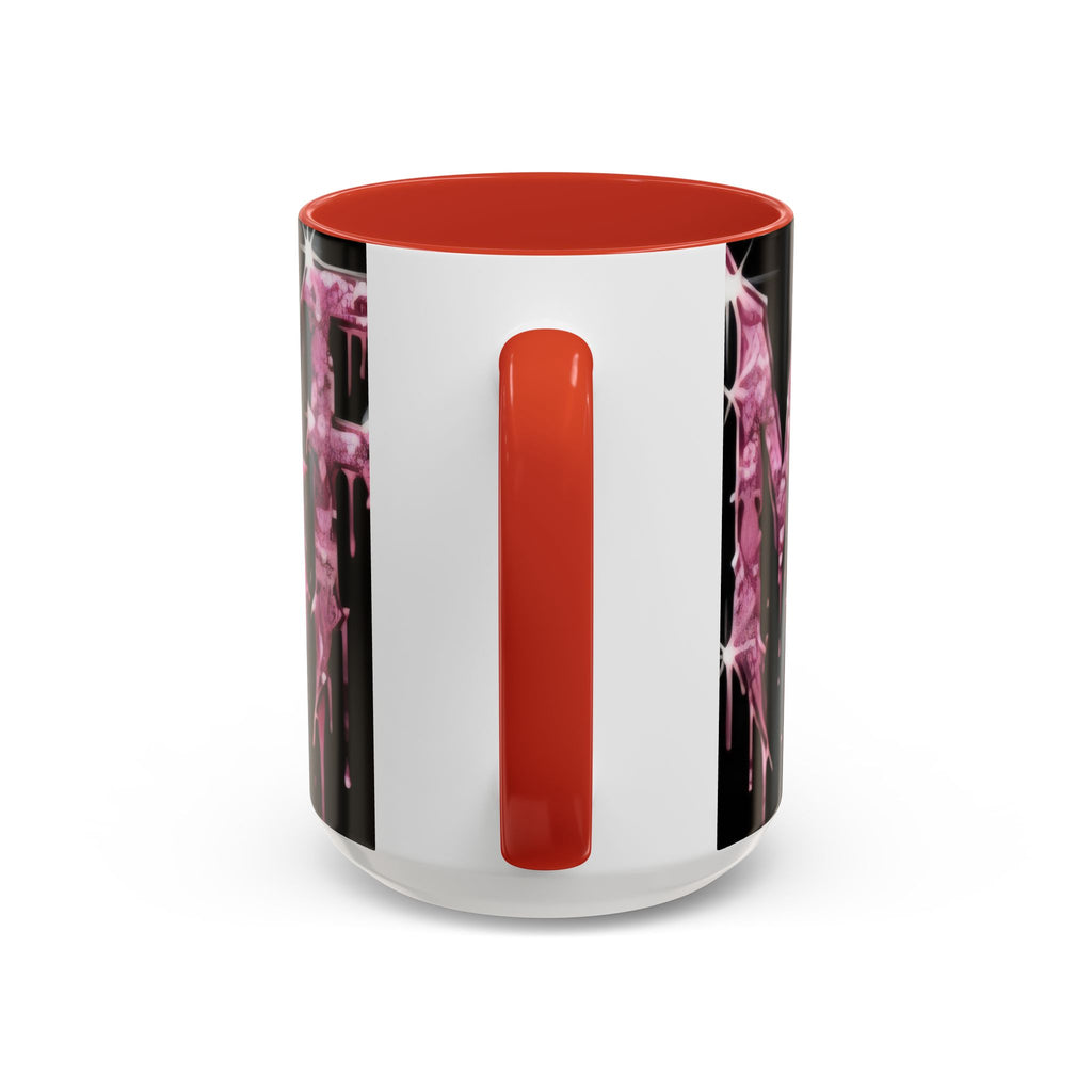 Dripping Pink Glitter Gothic Mug — Accent Coffee Cup (11/15oz) - mrdgaf.shop