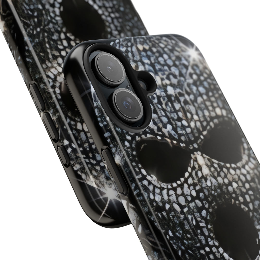 Skull Rhinestone Tough Phone Case — "Outlaw" Ultimate Attitude - mrdgaf.shop