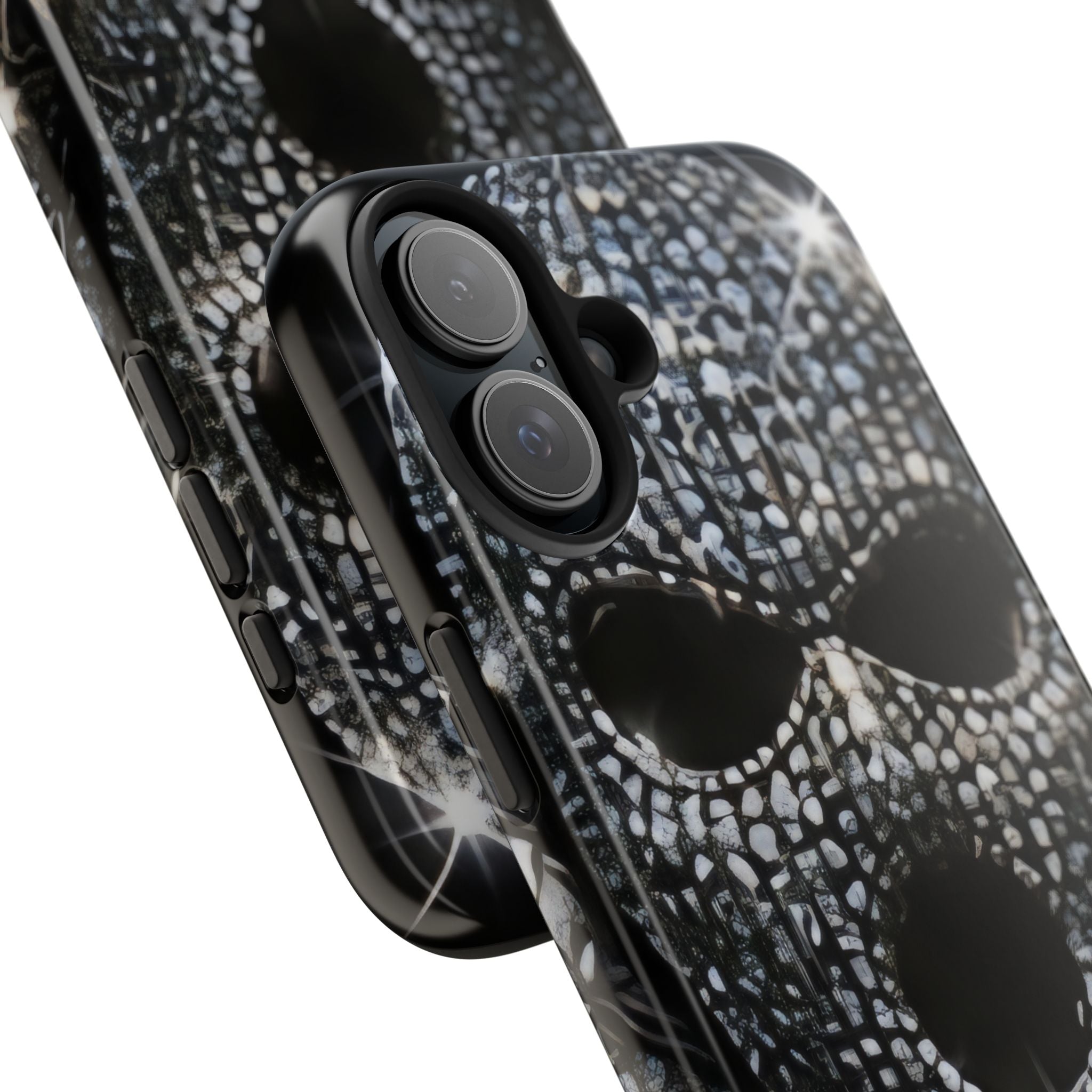 Skull Rhinestone Tough Phone Case — "Outlaw" Ultimate Attitude - mrdgaf.shop