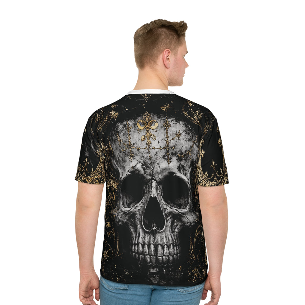 Skull Gothic Tee — "Medusa Ultimate Attitude" All-Over Print T-Shirt - mrdgaf.shop