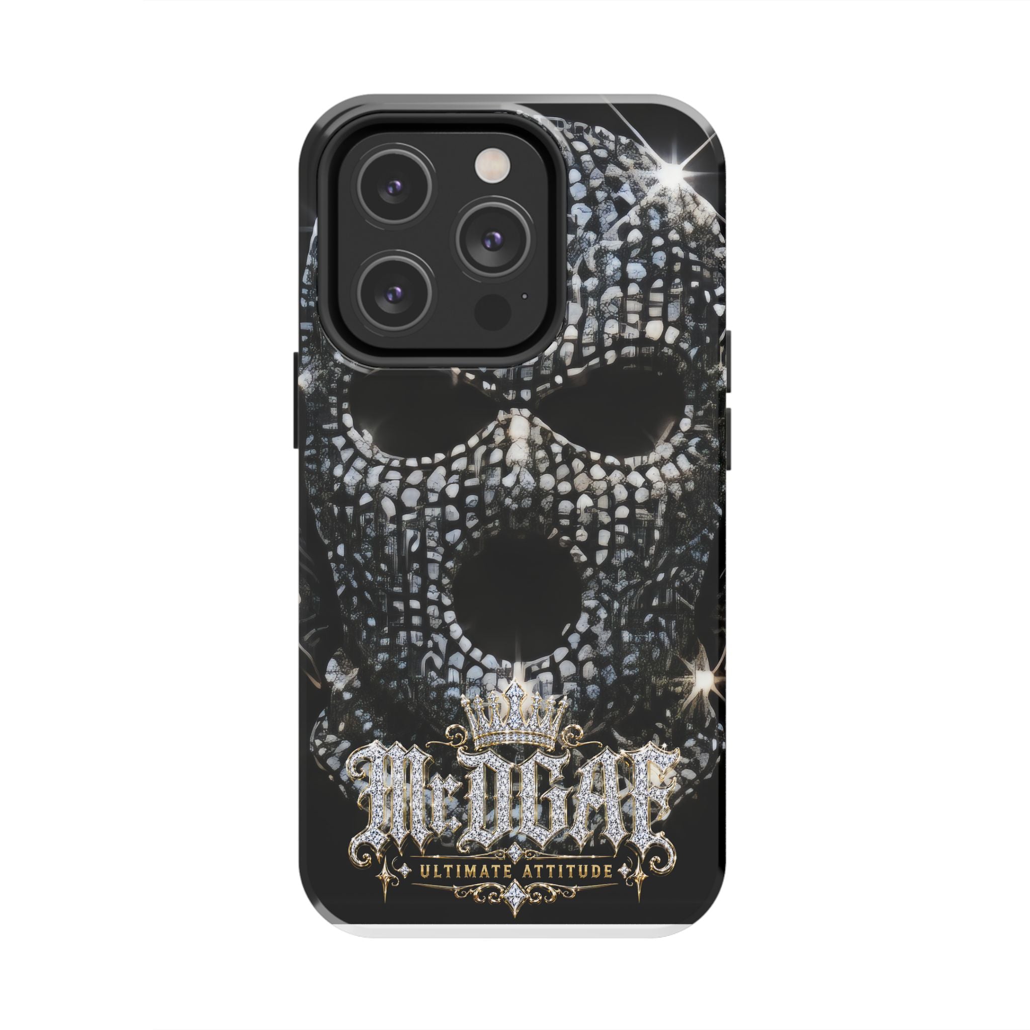 Skull Rhinestone Tough Phone Case — "Outlaw" Ultimate Attitude - mrdgaf.shop