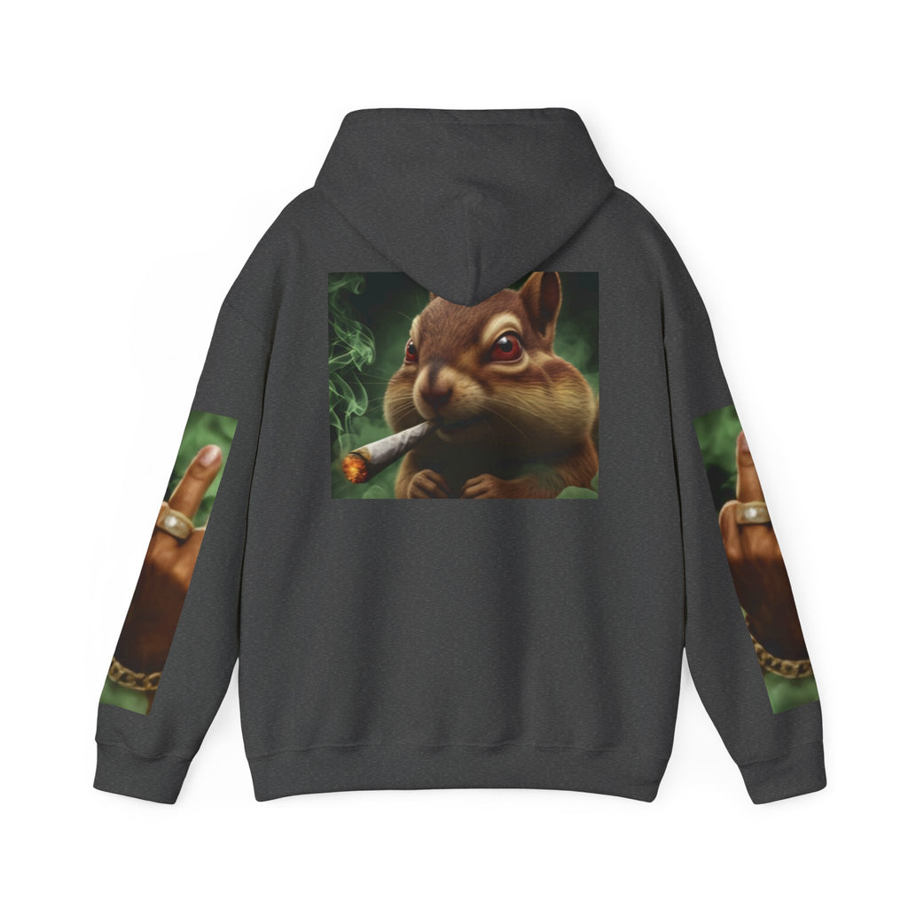 Hoodie — Smoky Chipmunk 'DGAF' Graphic Pullover