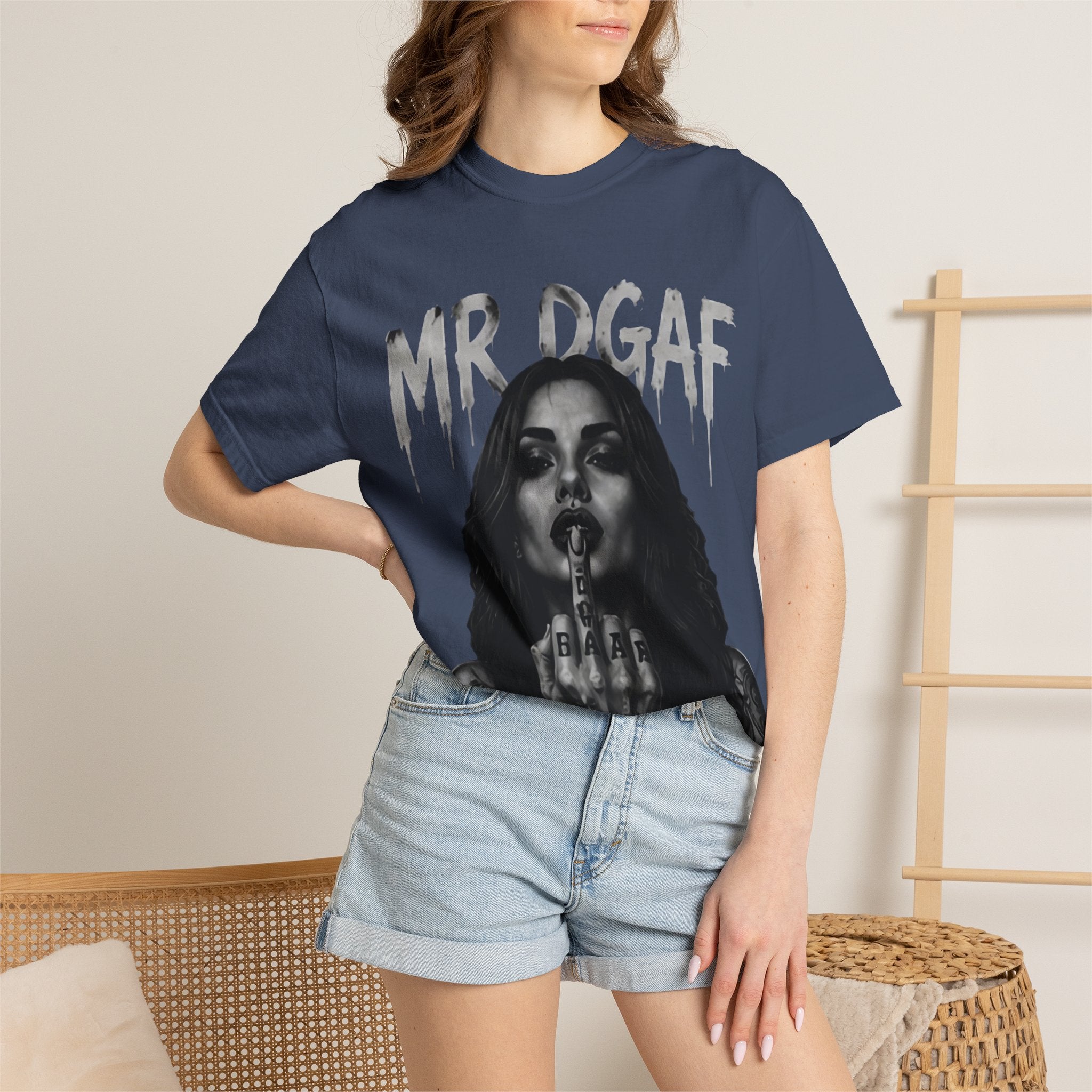 Mr DGAF Graphic T-Shirt — Edgy Middle Finger Streetwear Tee - mrdgaf.shop