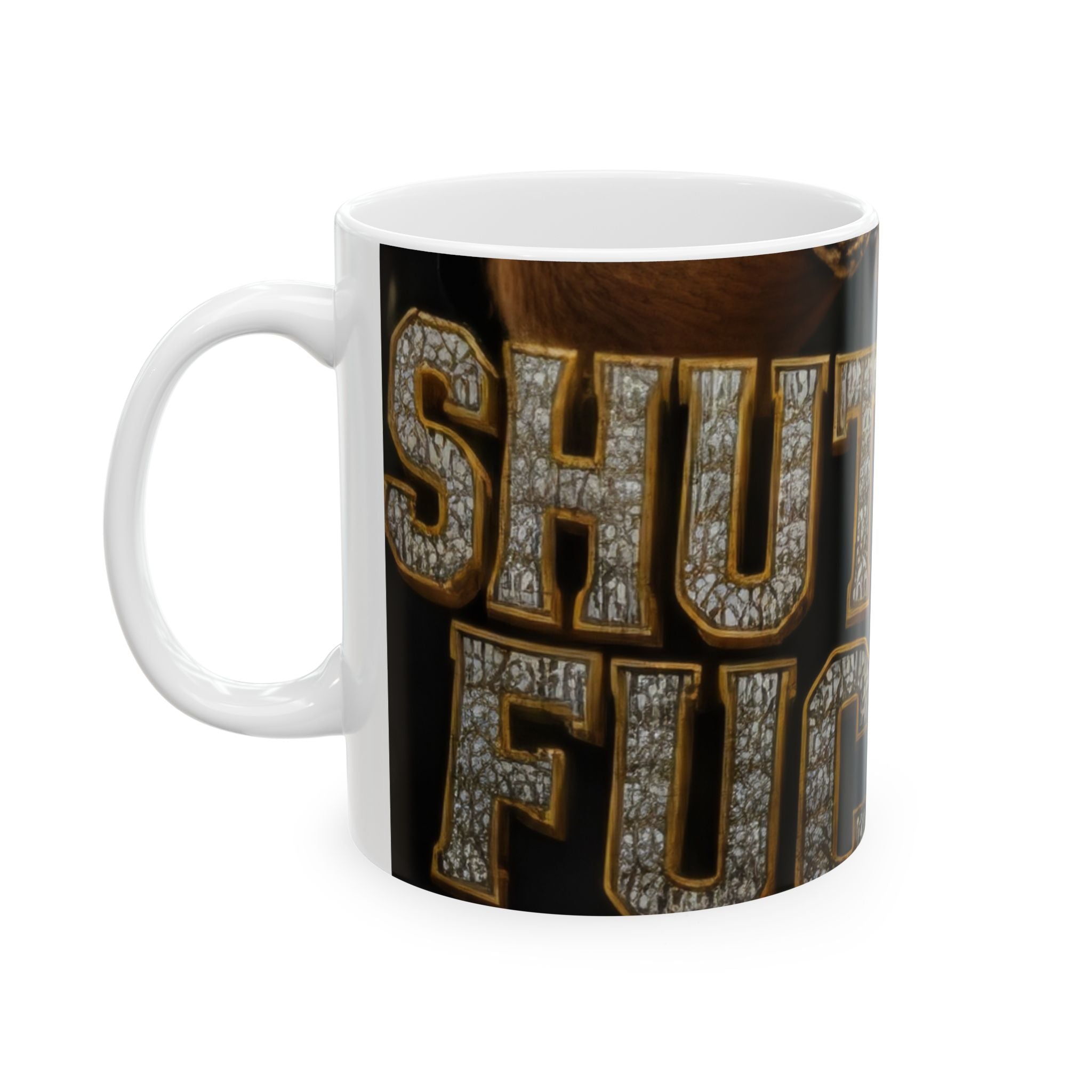 Ceramic Mug — “Butt Looks Good” Bling Text Coffee Mug (11oz, 15oz)