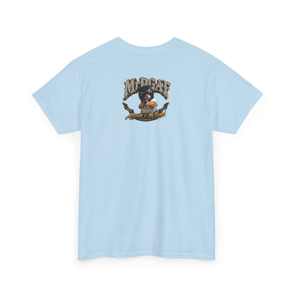 IDGAF Never Will Tee — Bold Rhinestone Text Graphic T‑Shirt