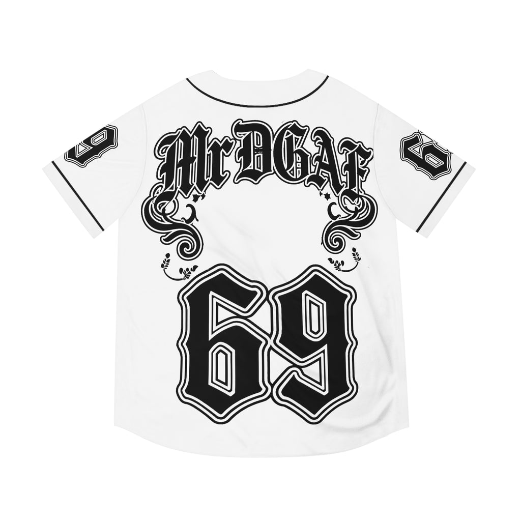 MrDGAF 69 Baseball Jersey — Vintage Gothic Numbered Men’s Sports Tee - mrdgaf.shop