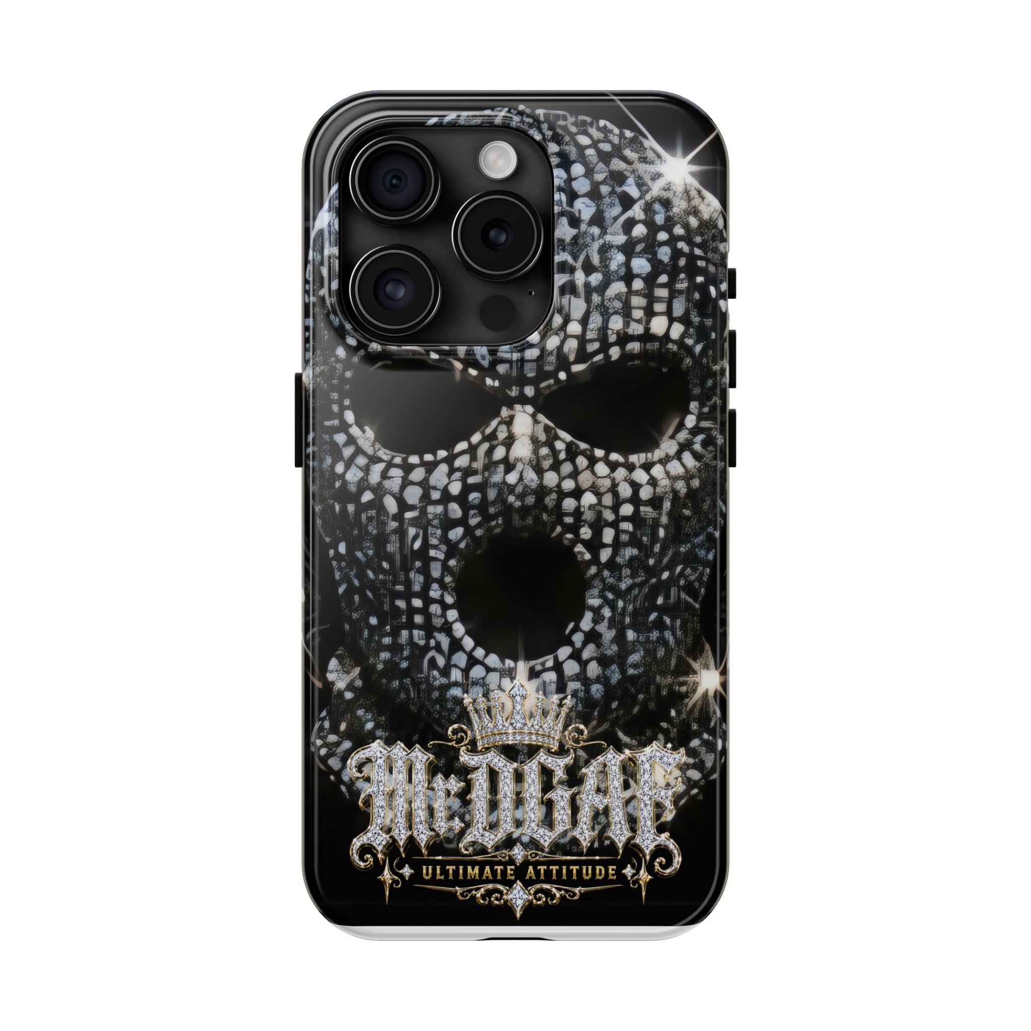 Skull Rhinestone Tough Phone Case — "Outlaw" Ultimate Attitude - mrdgaf.shop