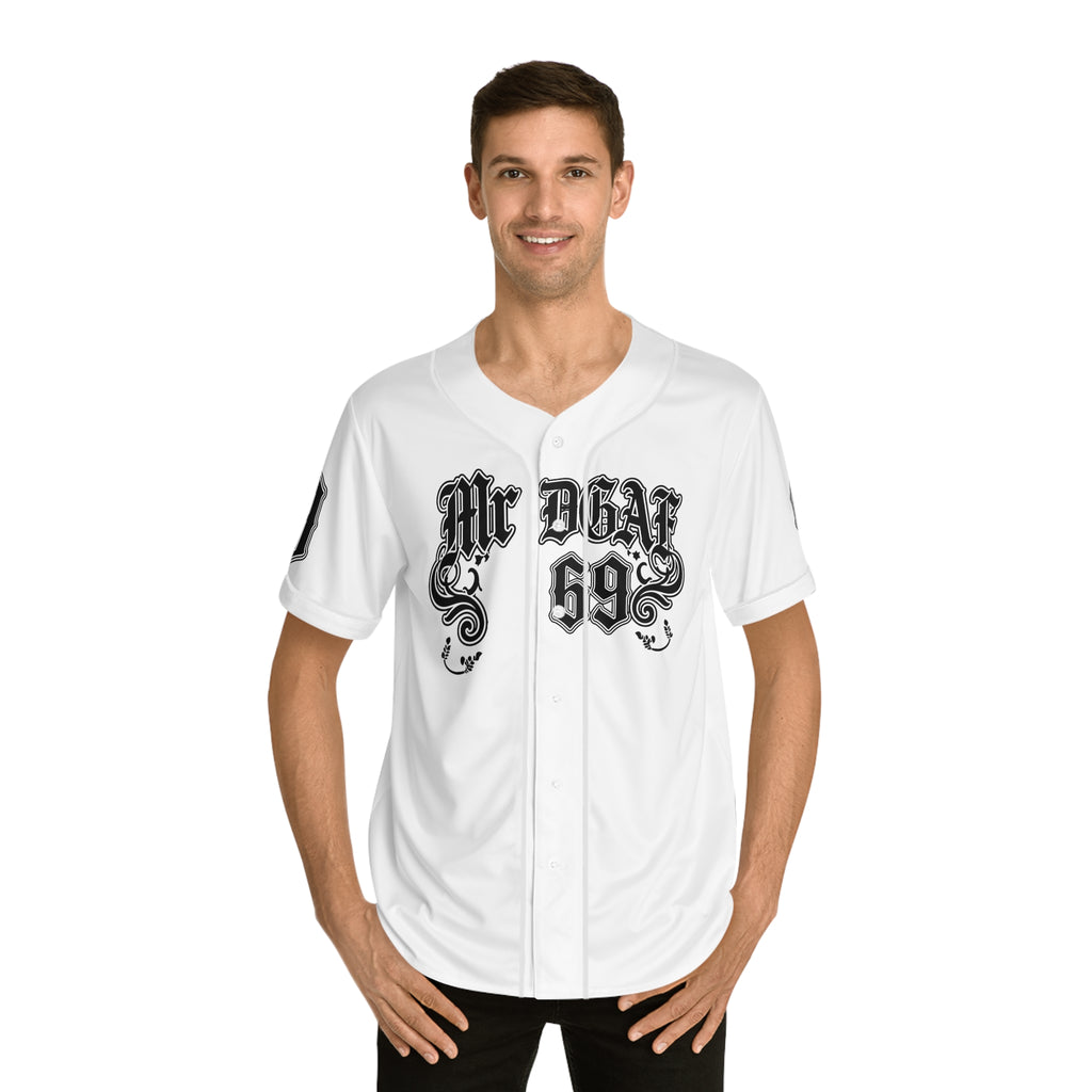 MrDGAF 69 Baseball Jersey — Vintage Gothic Numbered Men’s Sports Tee - mrdgaf.shop