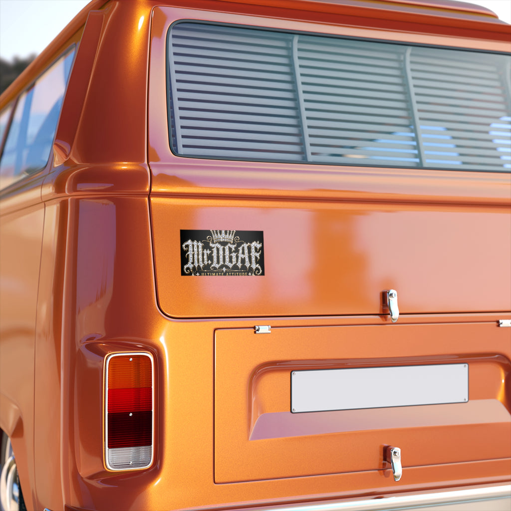 Mr. DGAE Bumper Sticker — Sparkling Crown "Ultimate Attitude" Car Decal - mrdgaf.shop