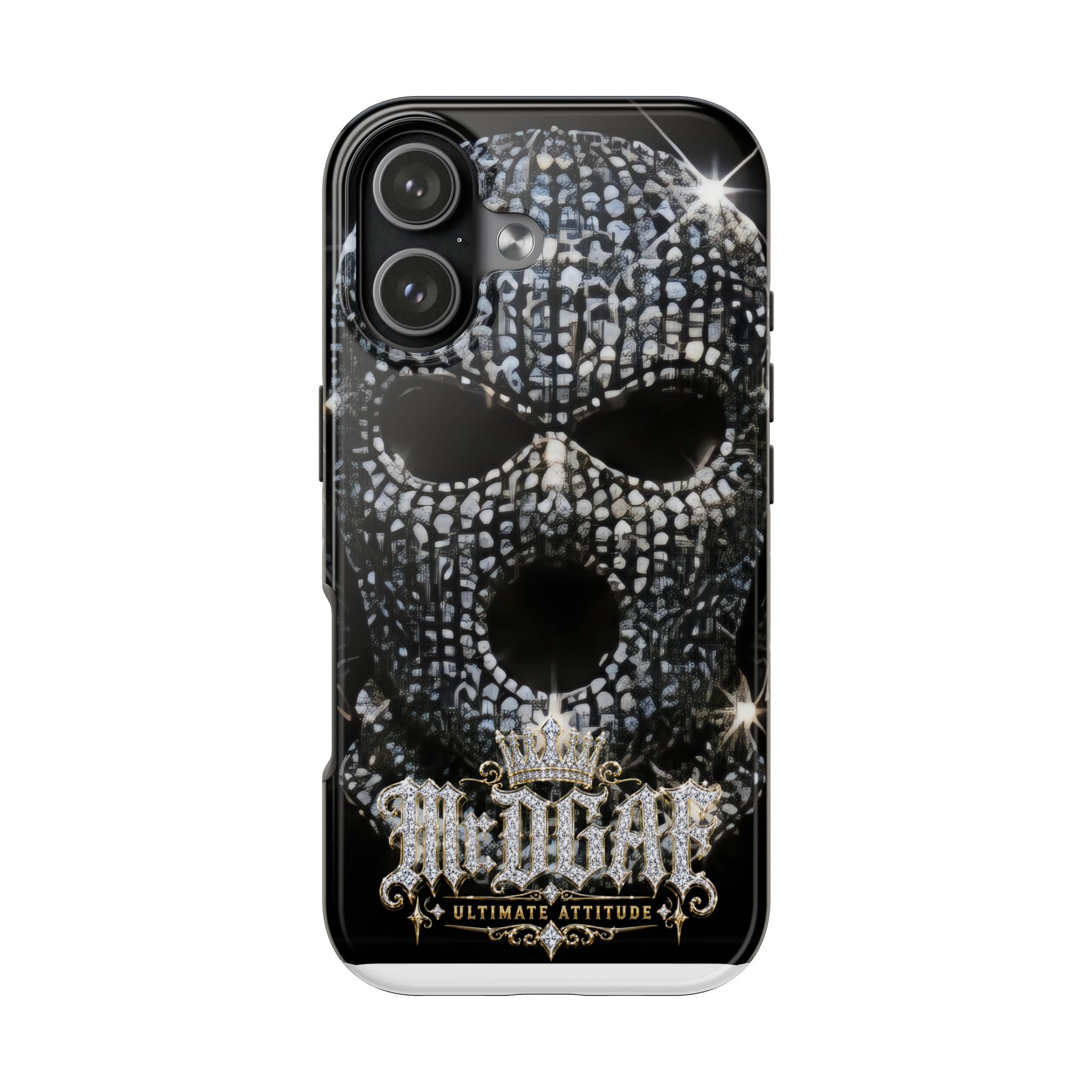 Skull Rhinestone Tough Phone Case — "Outlaw" Ultimate Attitude - mrdgaf.shop