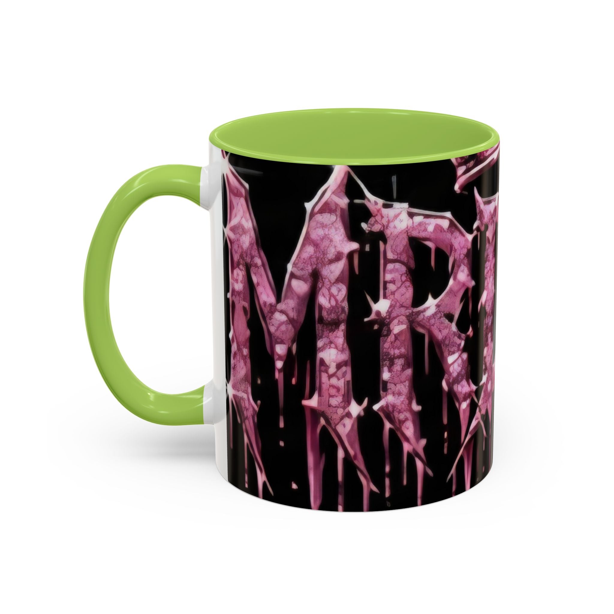 Dripping Pink Glitter Gothic Mug — Accent Coffee Cup (11/15oz) - mrdgaf.shop