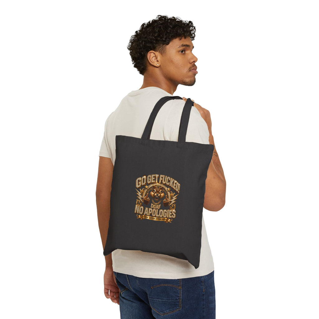 Vintage Tiger 'Go Get Yourself No Apologies' Canvas Tote Bag