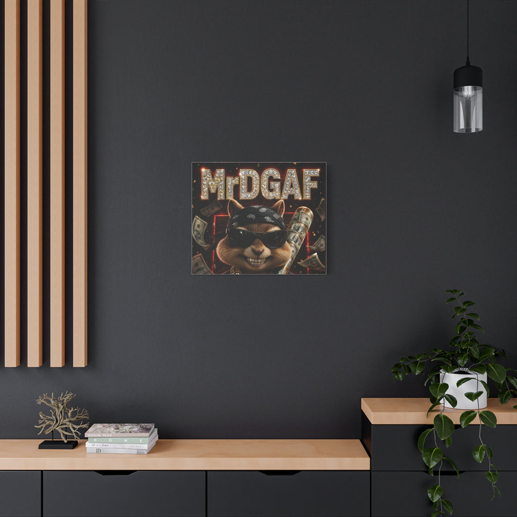 Dark Cardinal Bunny Canvas Print — Gothic Rabbit Wall Art