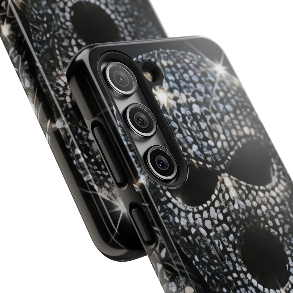 Skull Rhinestone Tough Phone Case — "Outlaw" Ultimate Attitude - mrdgaf.shop