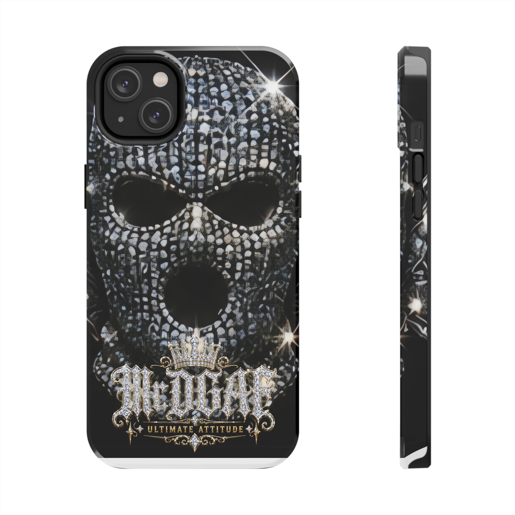 Skull Rhinestone Tough Phone Case — "Outlaw" Ultimate Attitude - mrdgaf.shop