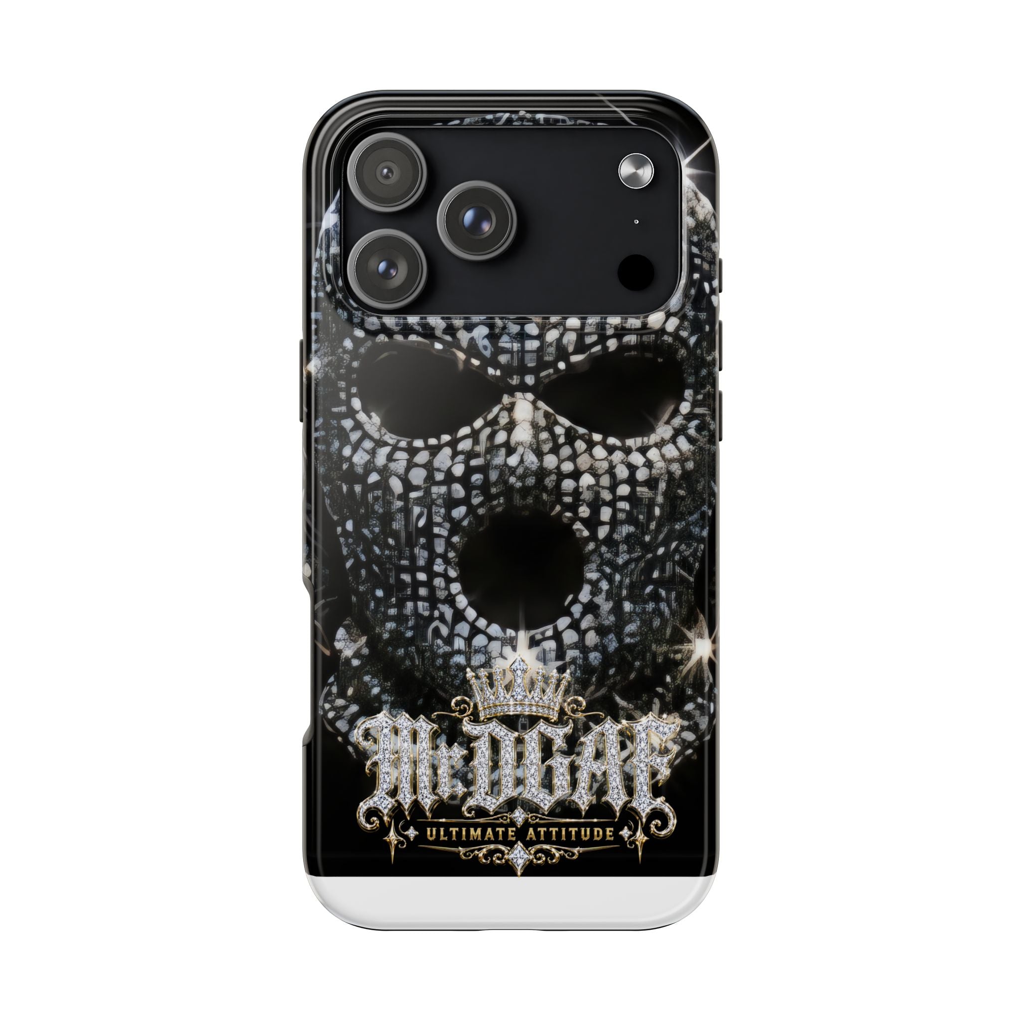 Skull Rhinestone Tough Phone Case — "Outlaw" Ultimate Attitude - mrdgaf.shop