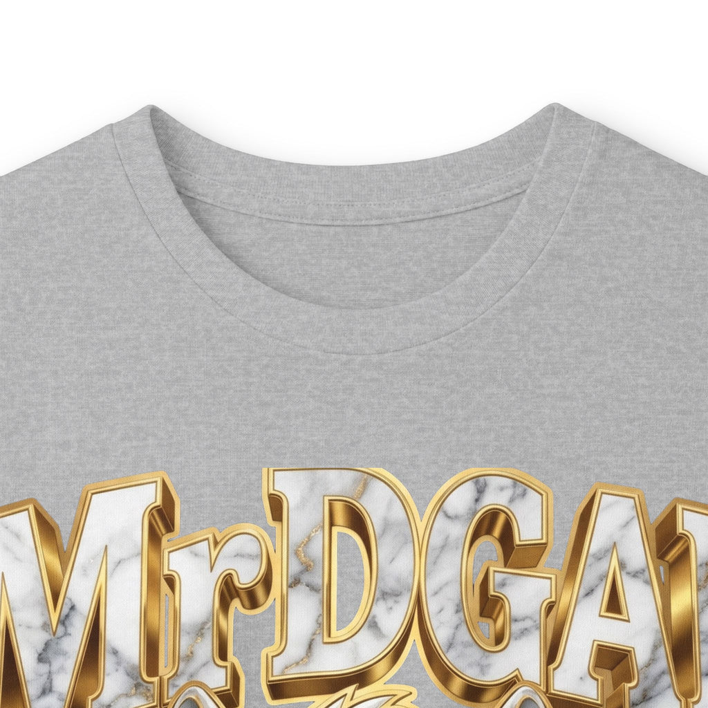 Long Sleeve Tee — Bold ‘DGAF’ Cat Graphic & Gold 3D Profanity Back