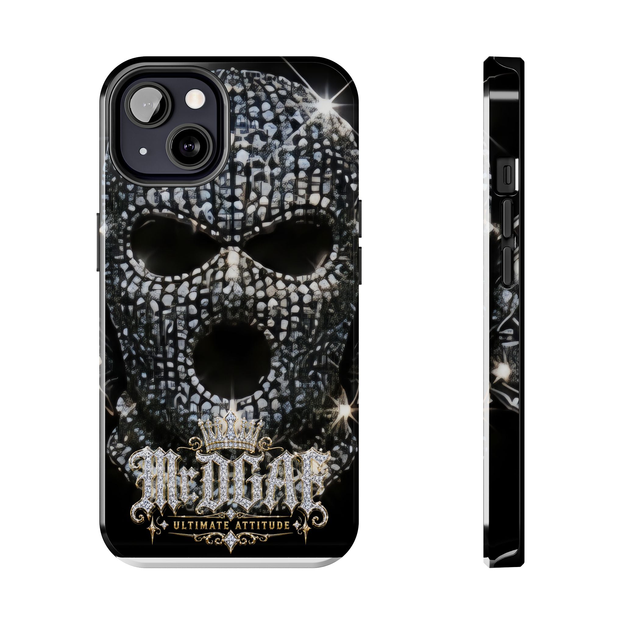 Skull Rhinestone Tough Phone Case — "Outlaw" Ultimate Attitude - mrdgaf.shop