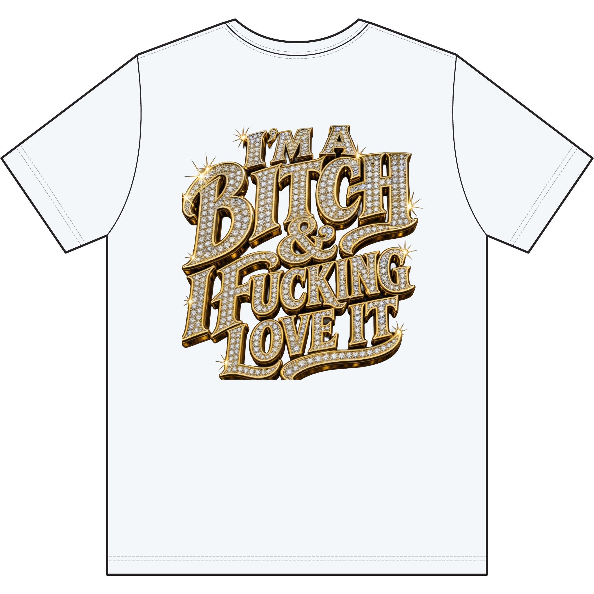 Graphic Tee — 'WTF Are You Looking at Fuckface' & 'I'm a Bitch & Fucking Love It' Bold Statement Shirt - mrdgaf.shop