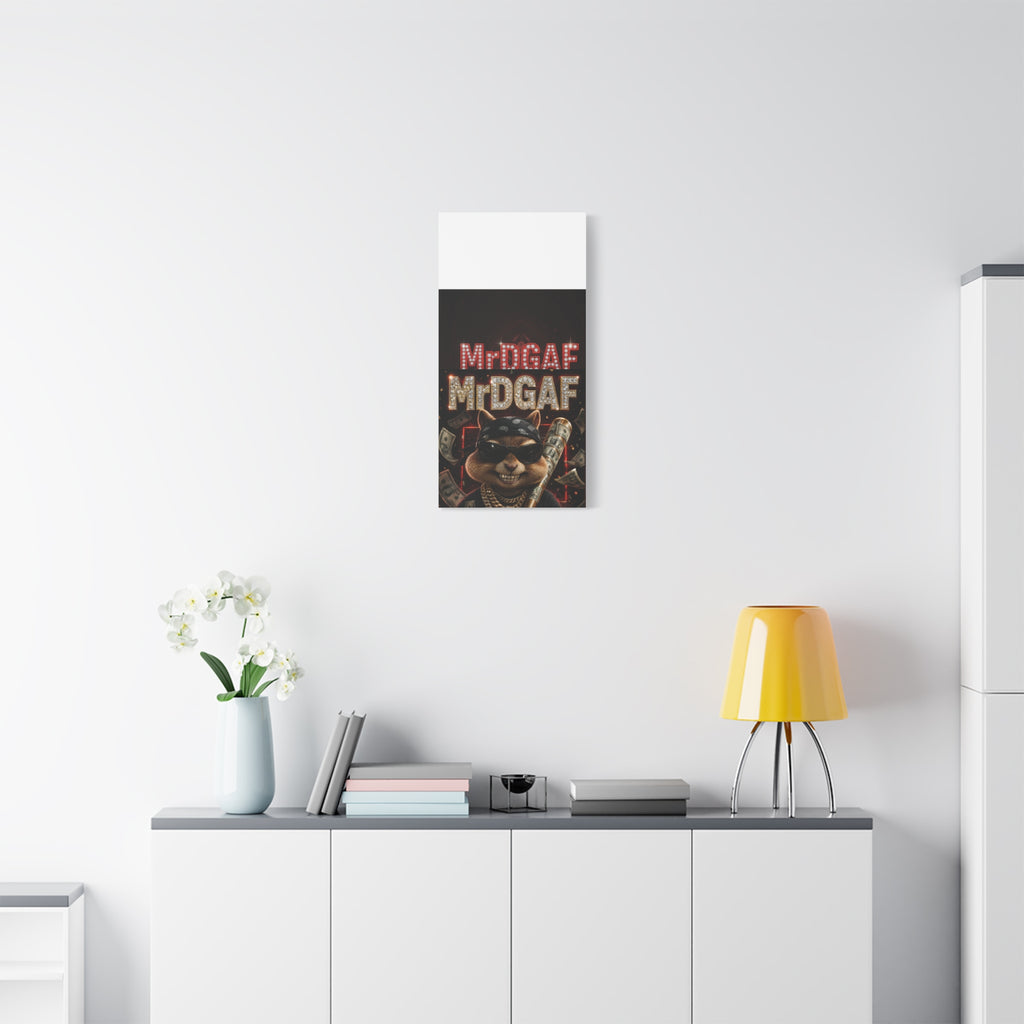 Dark Cardinal Bunny Canvas Print — Gothic Rabbit Wall Art