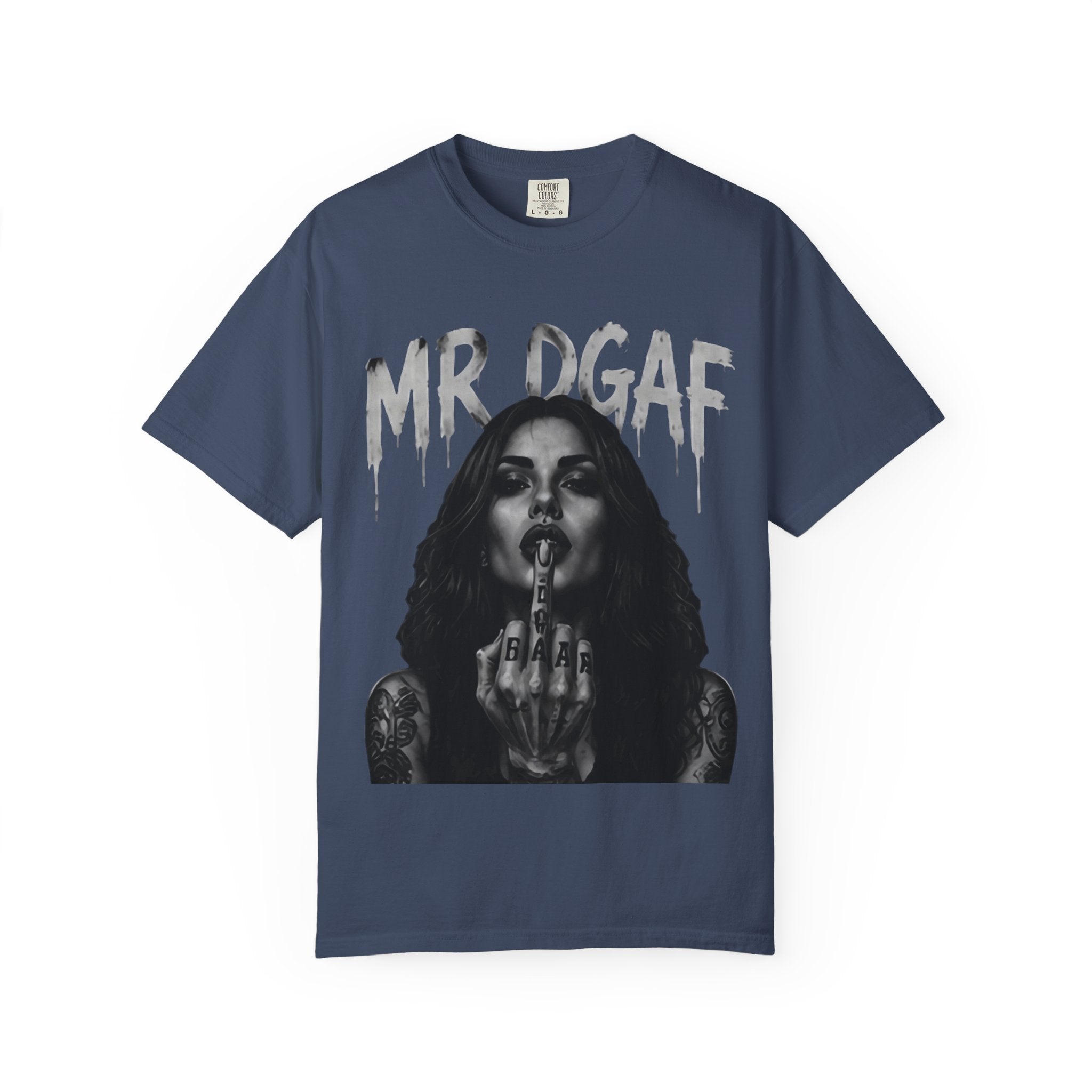 Mr DGAF Graphic T-Shirt — Edgy Middle Finger Streetwear Tee - mrdgaf.shop