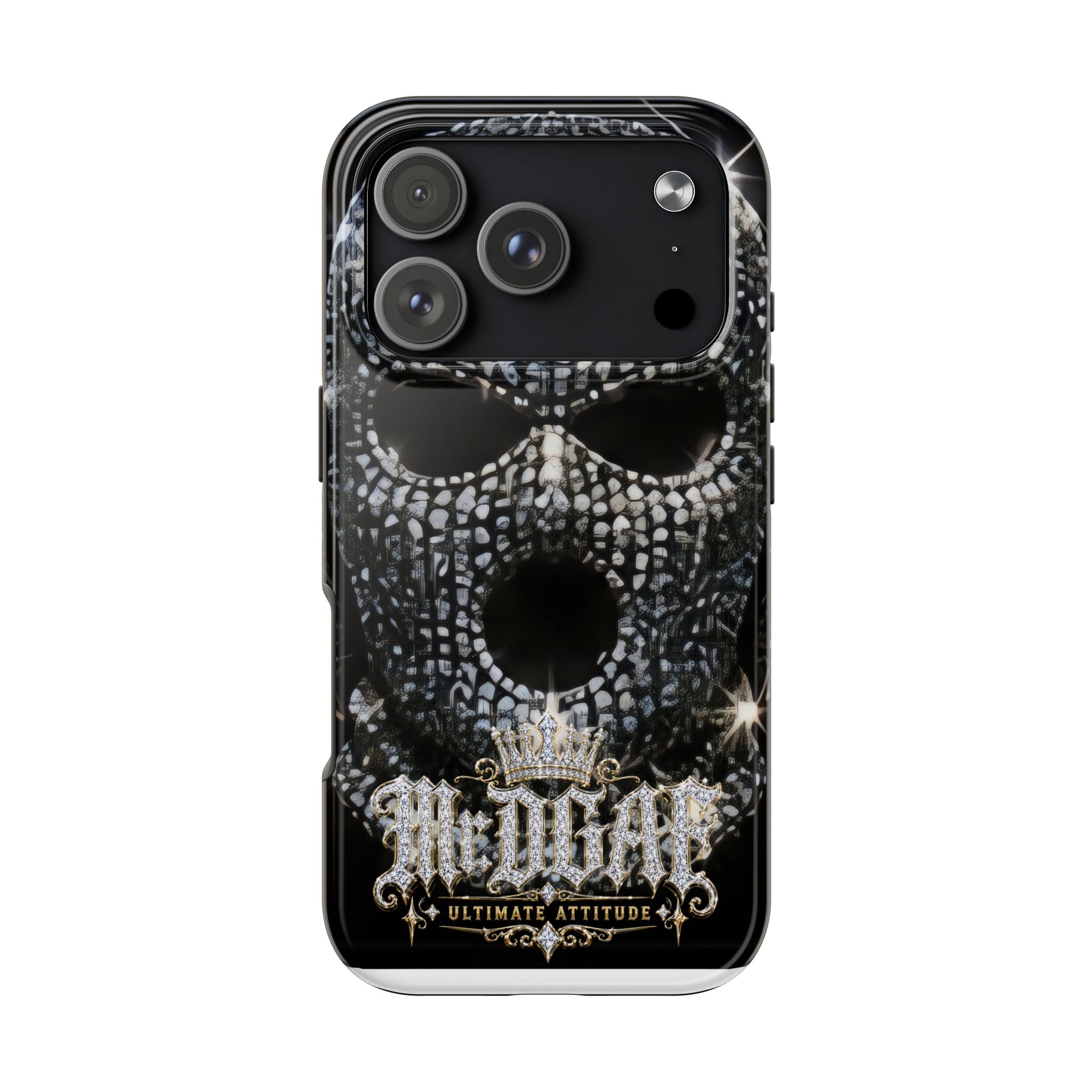 Skull Rhinestone Tough Phone Case — "Outlaw" Ultimate Attitude - mrdgaf.shop