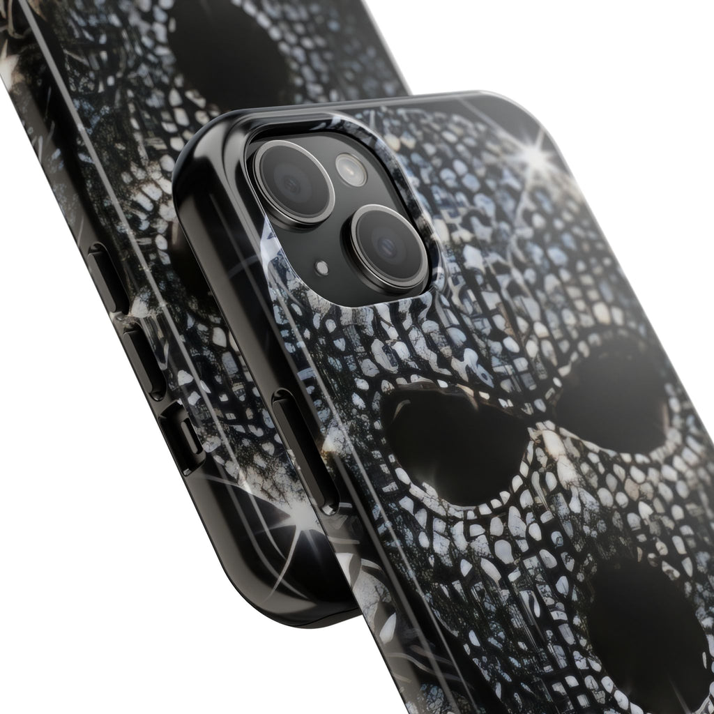 Skull Rhinestone Tough Phone Case — "Outlaw" Ultimate Attitude - mrdgaf.shop