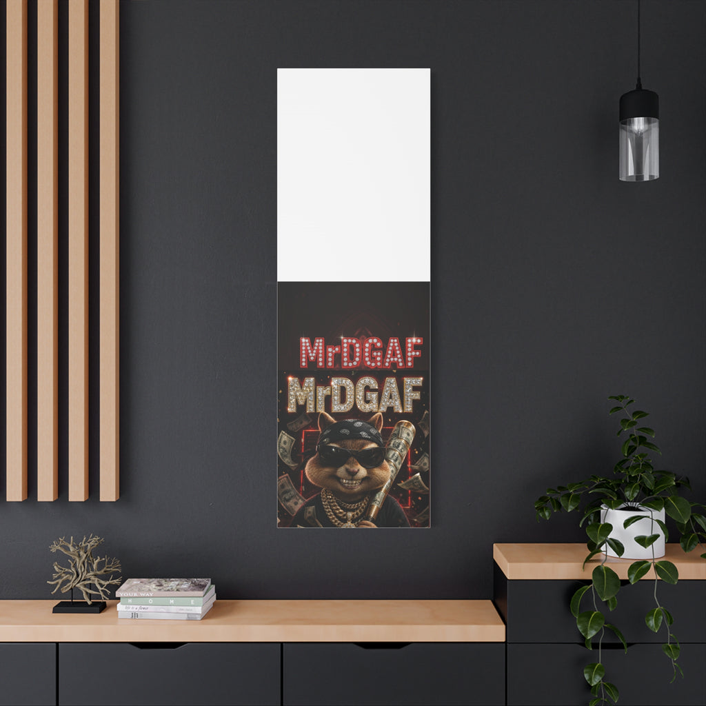 Dark Cardinal Bunny Canvas Print — Gothic Rabbit Wall Art