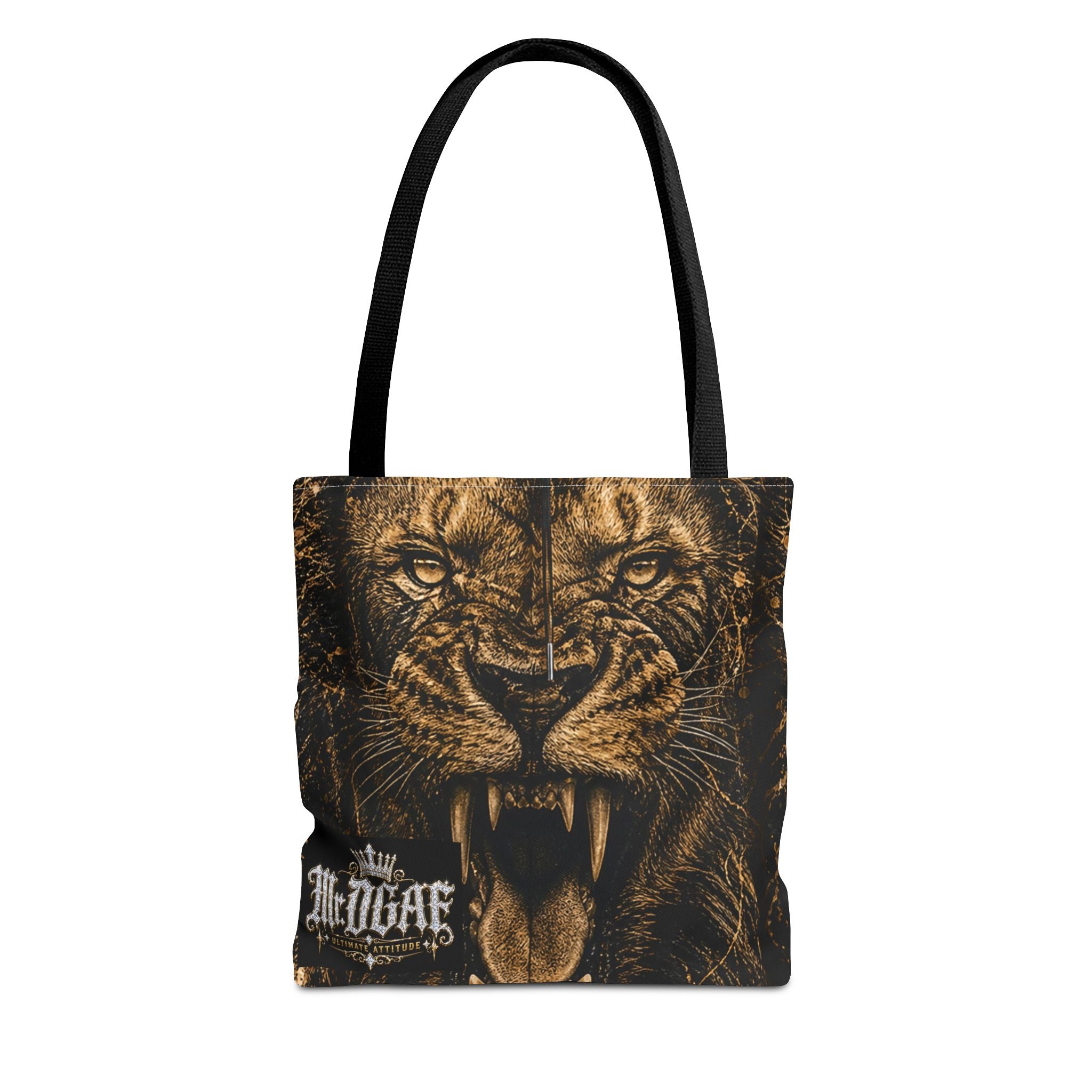 Roaring Lion Tote Bag – Vintage Fierce Animal Print Everyday Tote - mrdgaf.shop