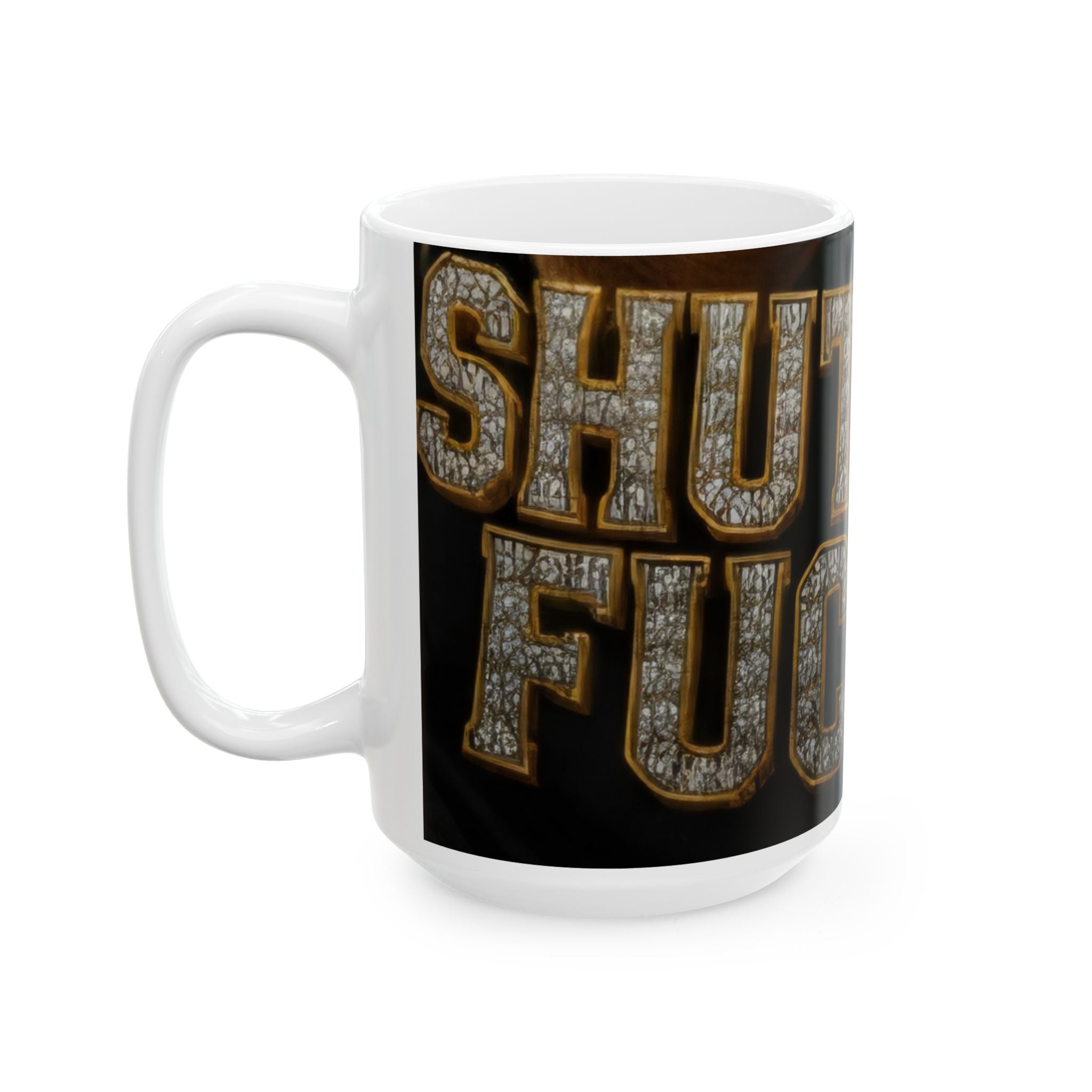 Ceramic Mug — “Butt Looks Good” Bling Text Coffee Mug (11oz, 15oz)