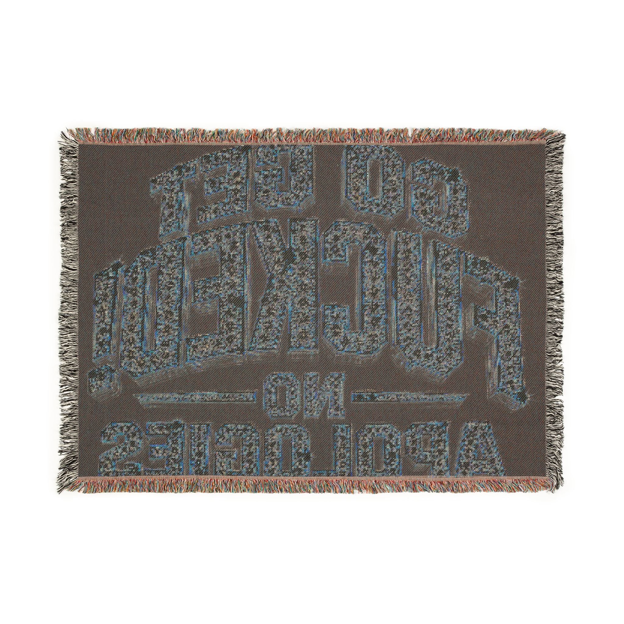 Woven Blanket — 'Go Get Fucked! No Apologies' Statement Throw